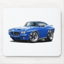 1971-72 GTO Blue Car Mouse Pad