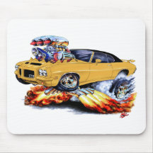 1971-72 GTO Gold-Black Car Mouse Pads