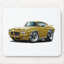 1971-72 GTO Gold Car Mouse Pads