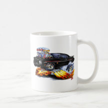 1971-72 GTO Judge Black Car Coffee Mugs