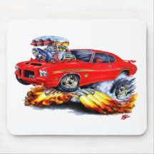 1971-72 GTO Judge Red Car Mousepad