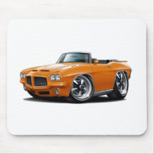 1971-72 GTO Orange Convertible Mouse Pad