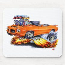 1971-72 GTO Orange Convertible Mouse Pads