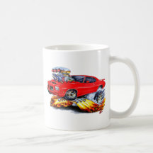 1971-72 GTO Red Car Coffee Mugs