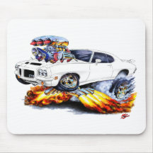 1971-72 GTO White Car Mousepad
