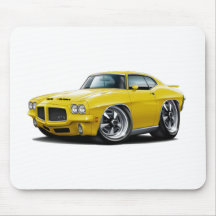 1971-72 GTO Yellow Car Mouse Pad