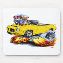 1971-72 GTO Yellow Convertible Mousepad