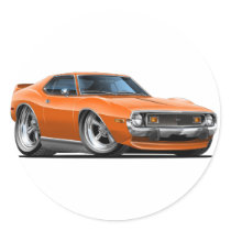 1971-74 Javelin Orange Car Stickers