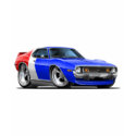 1971-74 Javelin Red White Blue Car t-shirts