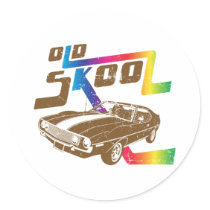 1971 AMC Javelin Round Sticker