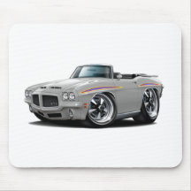 1971 GTO Judge Silver Convertible Mouse Pads