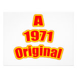 1971 Original Red Personalised Invitations