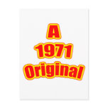 1971 Original Red Post Card