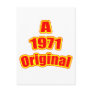 1971 Original Red Post Card