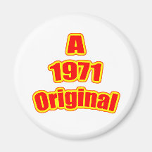 1971 Original Red Refrigerator Magnet