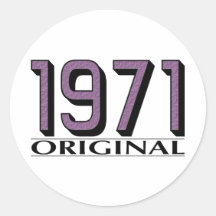 1971 Original Round Stickers