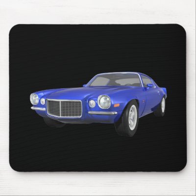 1972 Camaro Z28: Muscle Car: Blue Finish: by spiritswitchboard