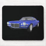 1972 Camaro Z28: Muscle Car: Blue Finish: mousepads