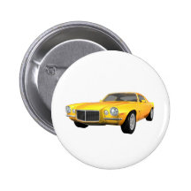 1972 Camaro Z28: Muscle Car: Yellow Finish: Pin