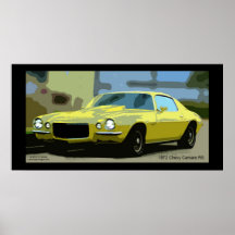 1972 CHEVY CAMERO POSTER