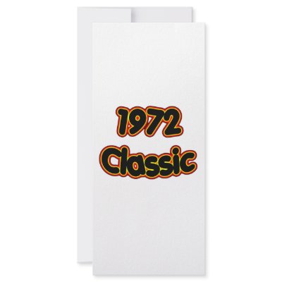 1972 Classic Rack Card Template by birthyeardesigns3