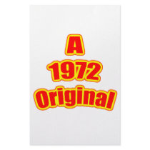 1972 Original Red Customized Stationery