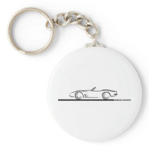 1973 Corvette Convertible BLK Keychains