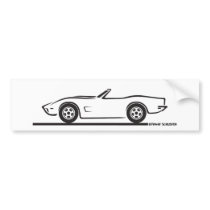 1973 Corvette Convertible Bumper Stickers