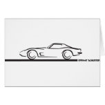 1973 Corvette Hardtop BLK Greeting Card