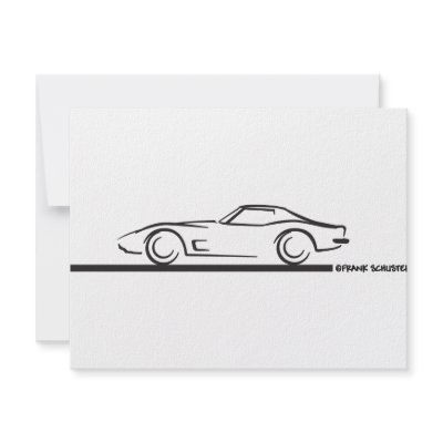 1973 Corvette Hardtop BLK Custom Invites by frengi
