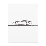 1973 Corvette Hardtop BLK Postcards