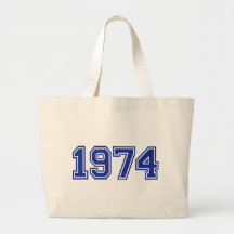 1974 Birthday Canvas Bags