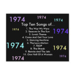 1974 Songs Post Card