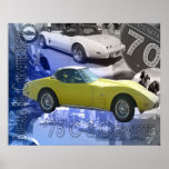 1975 C-3 Corvette-Buffalo Bill Corvette Show Print