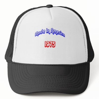 1975 Made In America Mesh Hat by birthyeardesigns2