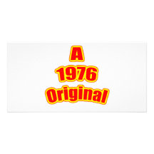 1976 Original Red Customized Photo Card
