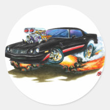 1979-81 Camaro Z28 Black-Red Car Sticker