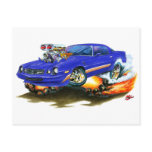 1979-81 Camaro Z28 Blue-Gold Car Postcard