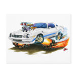 1979-81 Camaro Z28 White-Blue Car Post Cards