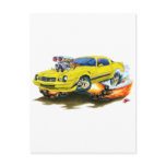 1979-81 Camaro Z28 Yellow-Black Car Post Card