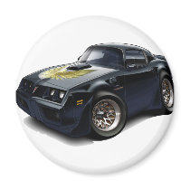 1979-81 Trans Am Black Car Magnets