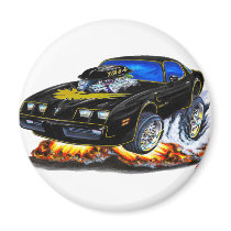 1979-81 Trans Am Black-Gold Car Fridge Magnet