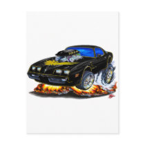 1979-81 Trans Am Black-Gold Car Postcards