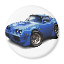 1979-81 Trans Am Blue Car Magnets