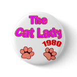 1980 Cat Lady Pin