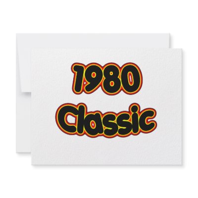 1980 Classic Personalized Invitation by birthyeardesigns3