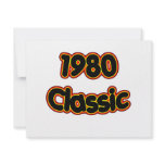 1980 Classic invitations