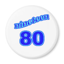 1980 Nineteen 80 Refrigerator Magnet