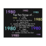 1980 Songs Post Card