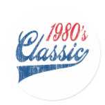 1980's Classic Birthday Sticker